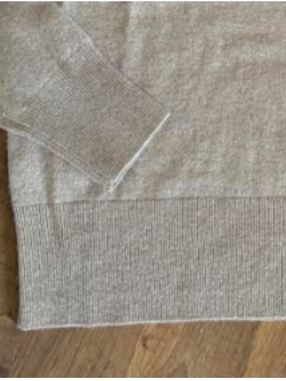 J Crew crew neck classic cashmere sweater tan camel M - Picture 6 of 9